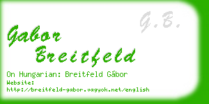 gabor breitfeld business card